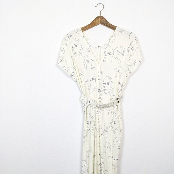 Corey Lynn Calter Black & White Visage Graphic Sheath Dress - Picture 4 of 11